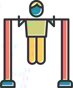 Pull Up Bar Vector Icon