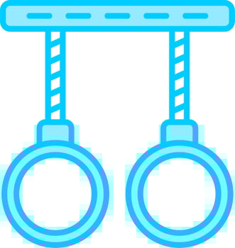 Gymnastic Rings Vector Icon