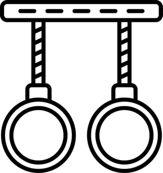 Gymnastic Rings Vector Icon