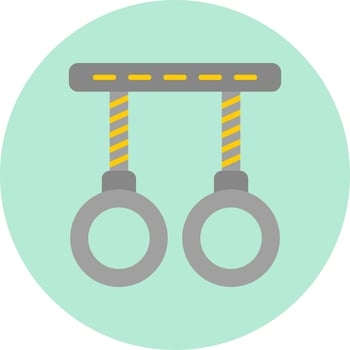 Gymnastic Rings Vector Icon