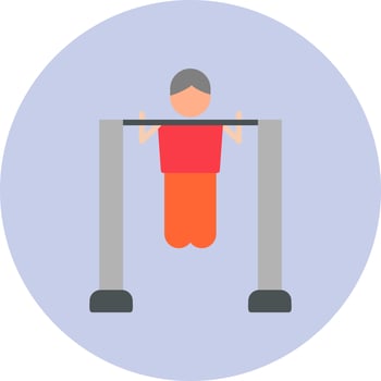 Pull Up Bar Vector Icon