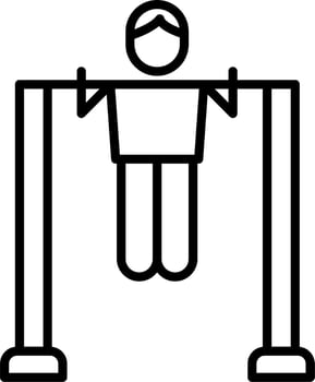 Pull Up Bar Vector Icon