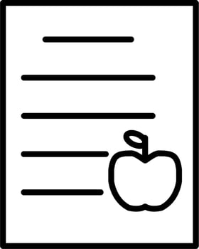 Diet Plan Vector Icon