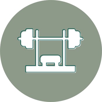 Bench Press Vector Icon