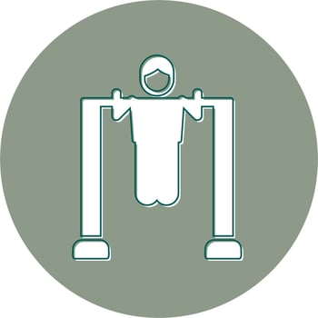 Pull Up Bar Vector Icon
