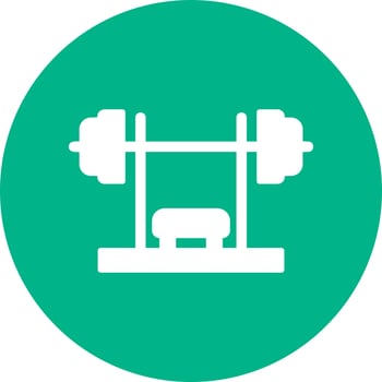 Bench Press Vector Icon