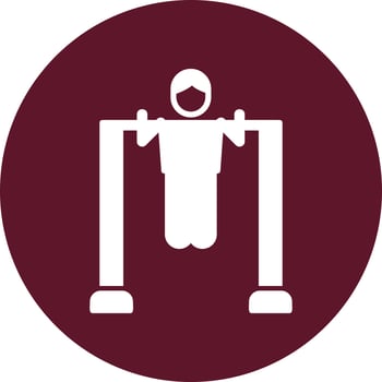 Pull Up Bar Vector Icon