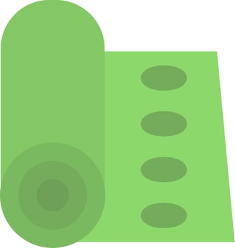 Yoga Mat Vector Icon