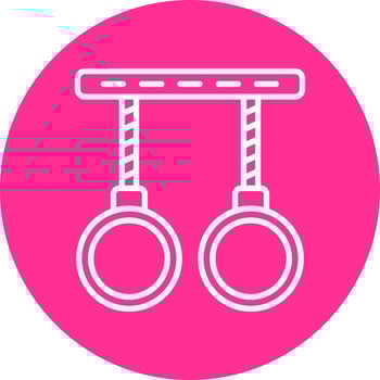 Gymnastic Rings Vector Icon