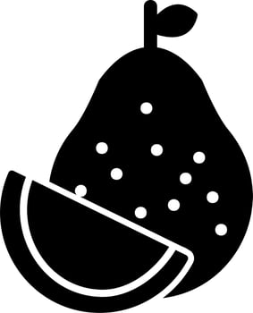 Pear fruit icon vector