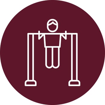 Pull Up Bar Vector Icon