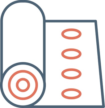 Yoga Mat Vector Icon