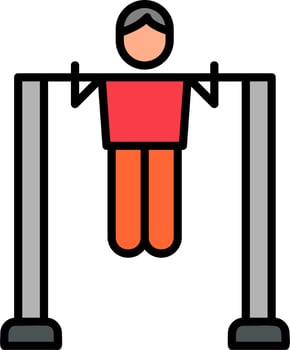 Pull Up Bar Vector Icon