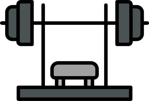 Bench Press Vector Icon