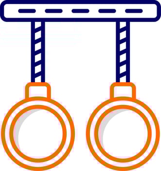 Gymnastic Rings Vector Icon
