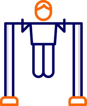 Pull Up Bar Vector Icon