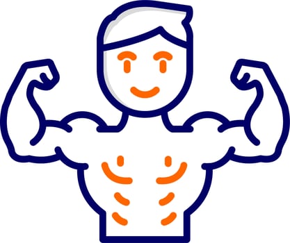 Bodybuilder Vector Icon