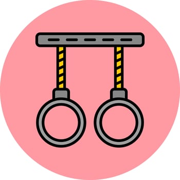 Gymnastic Rings Vector Icon