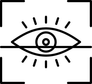 Eye Scan Vector Icon