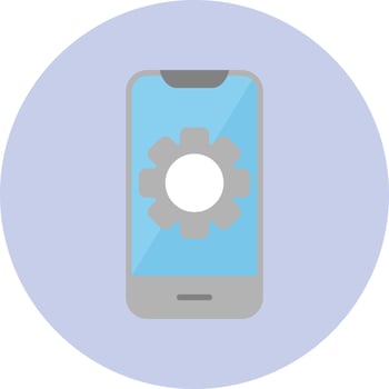 Phone Setting Vector Icon