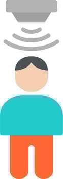 Motion Sensor Vector Icon