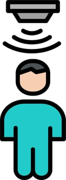 Motion Sensor Vector Icon