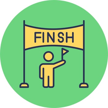 Finish Line Vector Icon