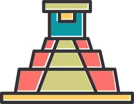 Pyramid Vector Icon