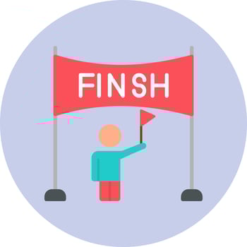 Finish Line Vector Icon