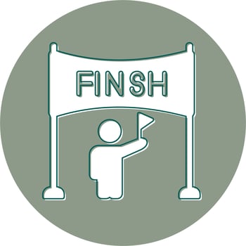 Finish Line Vector Icon
