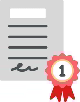 Certificate Vector Icon