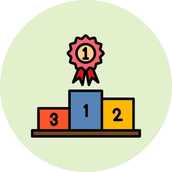 First Position Vector Icon