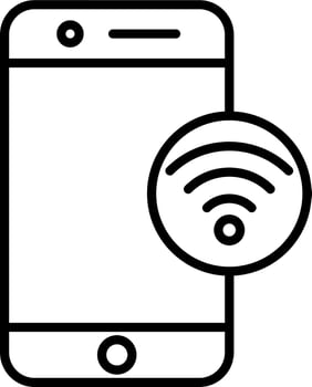 Mobile Wifi Vector Icon