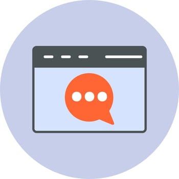 Web chat Vector Icon