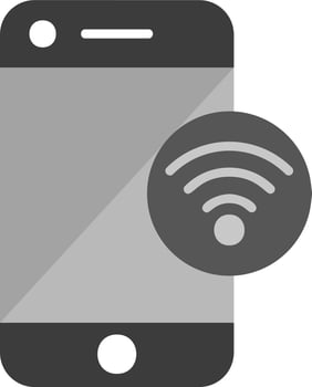 Mobile Wifi Vector Icon