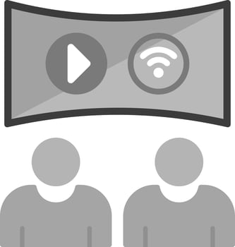 Live Streaming Vector Icon