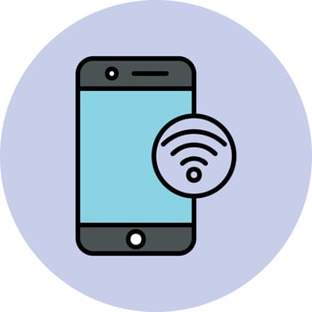 Mobile Wifi Vector Icon