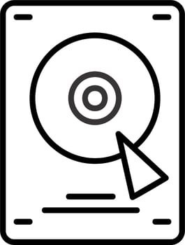 Disk Hard Vector Icon