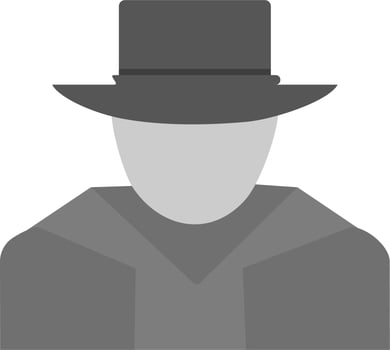 Whitehat Vector Icon