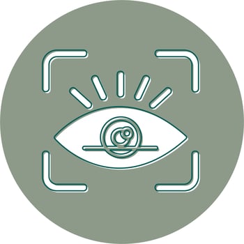 Retinal Scan Vector Icon