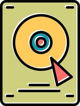 Disk Hard Vector Icon