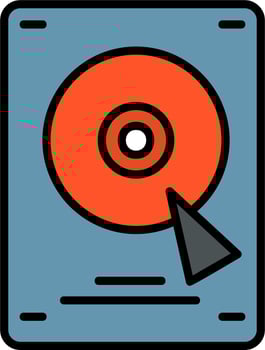 Disk Hard Vector Icon