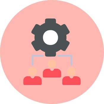 Team Management Vector Icon