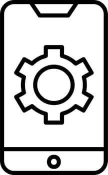 Mobile Settings Vector Icon