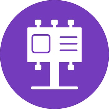 Billboard Vector Icon