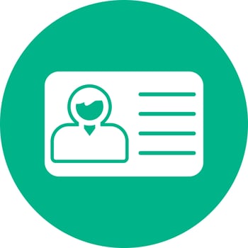 Office Id Card Vector Icon