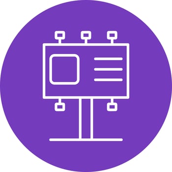 Billboard Vector Icon