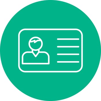Office Id Card Vector Icon