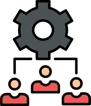 Team Management Vector Icon