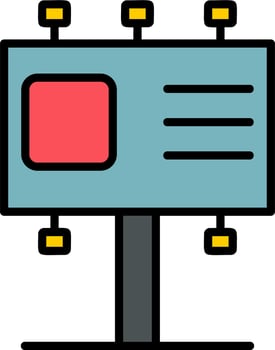 Billboard Vector Icon